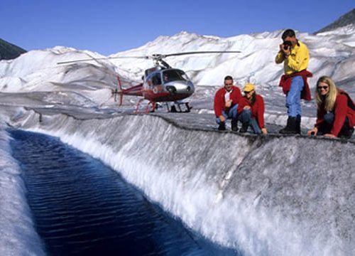 Glacier Discovery by Helicopter