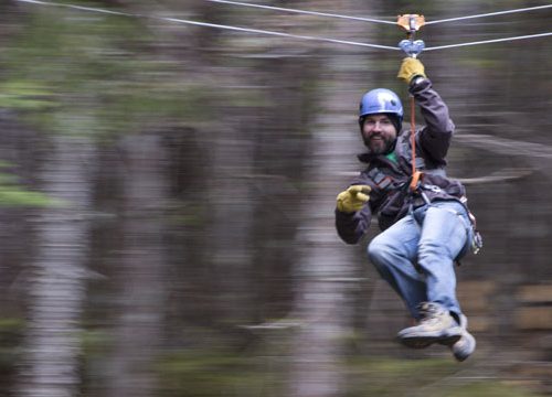 Zipline at Grizzly Falls